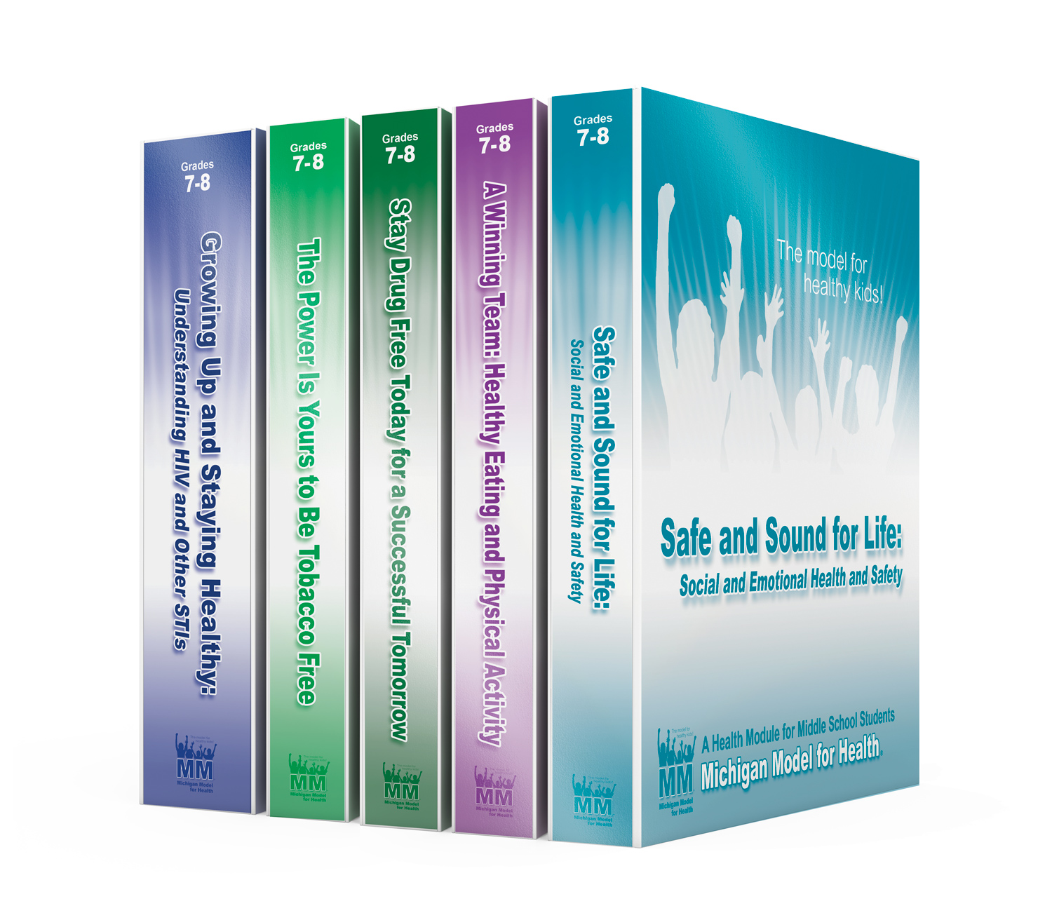 Middle School  MMH Print Binders image Grades 7 to 8 - Social Emotional Health, Alcohol and Other Drugs, Tobacco, HIV and Nutrition and Physical Activity
