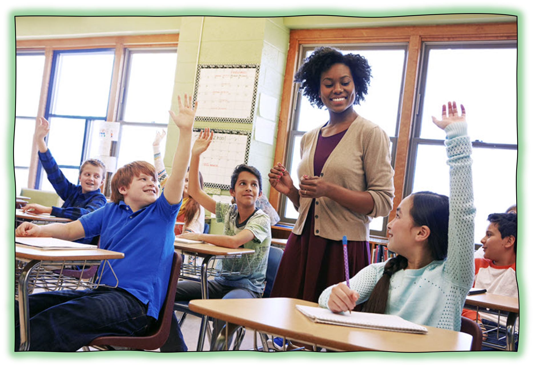 Michigan Health Education That Fits Your School Year photo of teacher with excited student