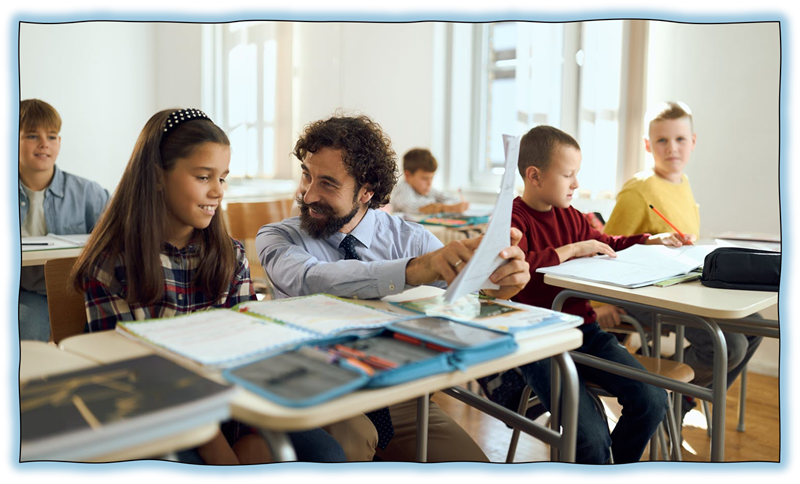 Practical Tools That Help Teachers Teach Photo image of teacher helping student in classrom