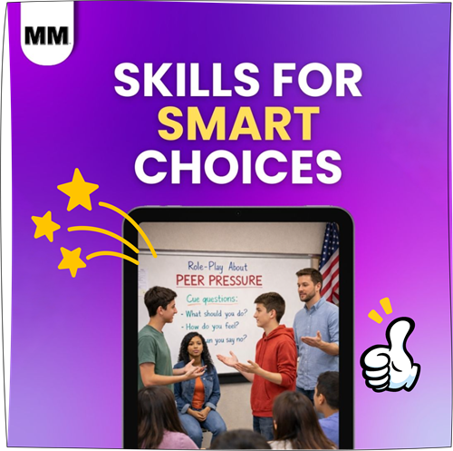 Skills for Smart Choices - Michigan Model for Health Health Prevention for K-12 Photo of a teacher with students in a classroom